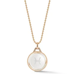 BELL 18K ROSE GOLD, DIAMOND u0026 ROCK CRYSTAL ZODIAC CHARM