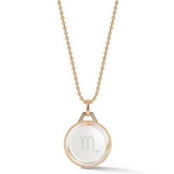 BELL 18K ROSE GOLD, DIAMOND u0026 ROCK CRYSTAL ZODIAC CHARM