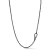 CARRINGTON BLACK STERLING SILVER CABLE CHAIN NECKLACE