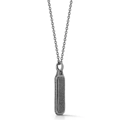 CARRINGTON 18K BLACK GOLD AND ALL BLACK DIAMOND TABLET
