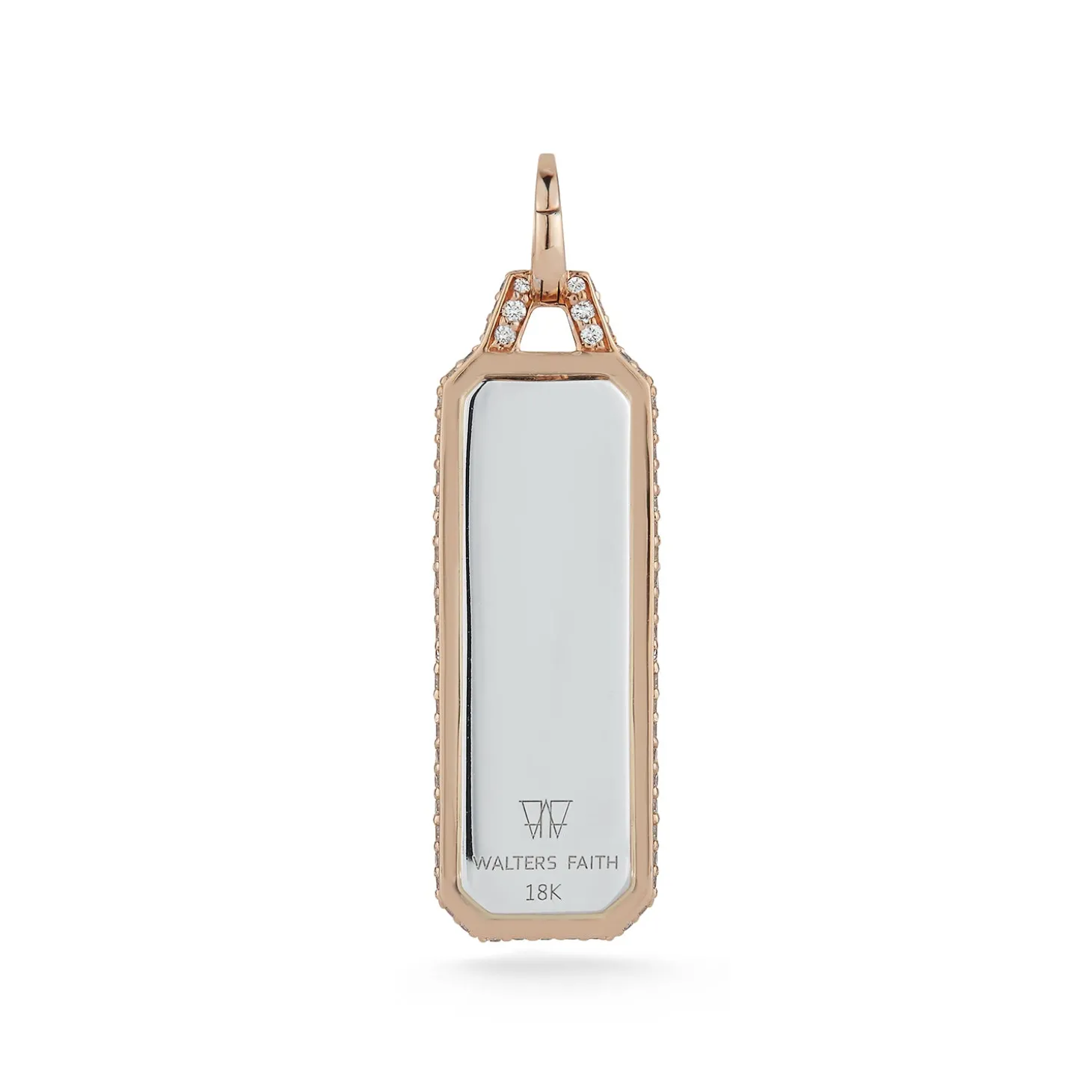 CARRINGTON 18K GOLD AND ALL DIAMOND ID TABLET