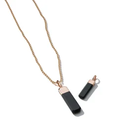 CARRINGTON 18K ROSE GOLD AND EBONY SMALL TABLET