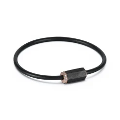 CARRINGTON 18K ROSE GOLD, DIAMOND AND EBONY BRACELET