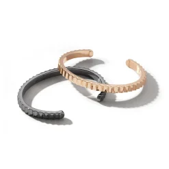 CII 18K GOLD JUMBO FLUTED CUFF BRACELET