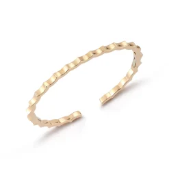 CII 18K GOLD SCALLOPED BRACELET