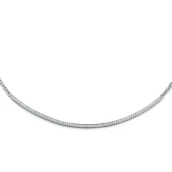 CLIVE 18K DIAMOND FLUTED BAR NECKLACE