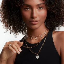 DORA 18K AND DIAMOND MINI HEART CHARM