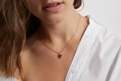 DORA 18K AND DIAMOND MINI HEART CHARM