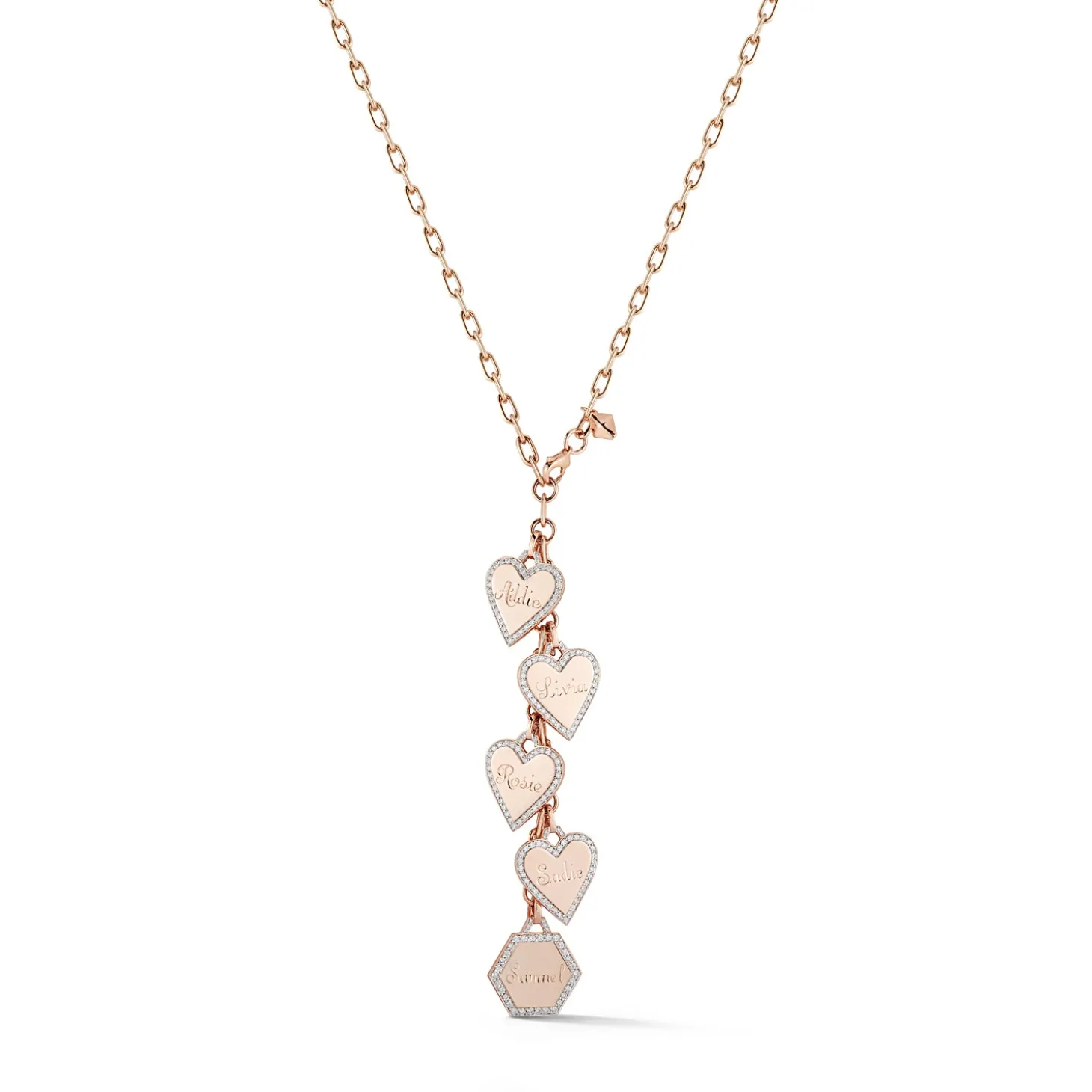 DORA 18K DIAMOND HEXAGON CHARM
