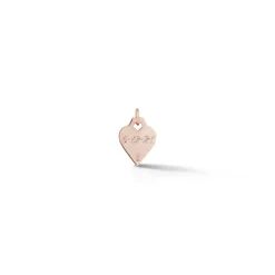 DORA 18K GOLD ALL DIAMOND PAVE MINI HEART CHARM