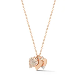 DORA 18K GOLD ALL DIAMOND PAVE MINI HEART CHARM