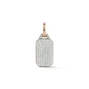 DORA 18K GOLD ALL DIAMOND RECTANGULAR TABLET CHARM