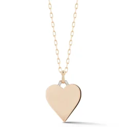 DORA 18K GOLD AND DIAMOND HEART CHARM