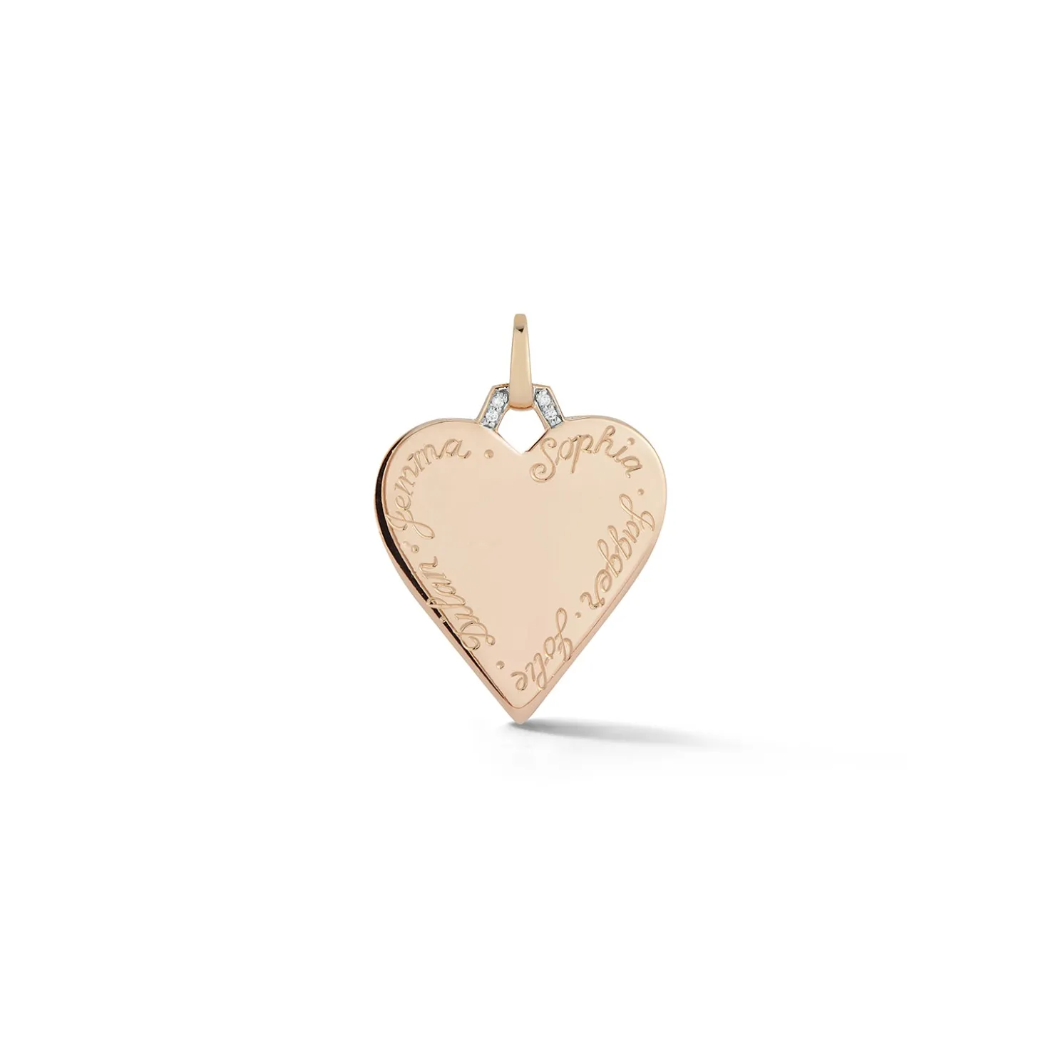 DORA 18K GOLD AND DIAMOND HEART CHARM