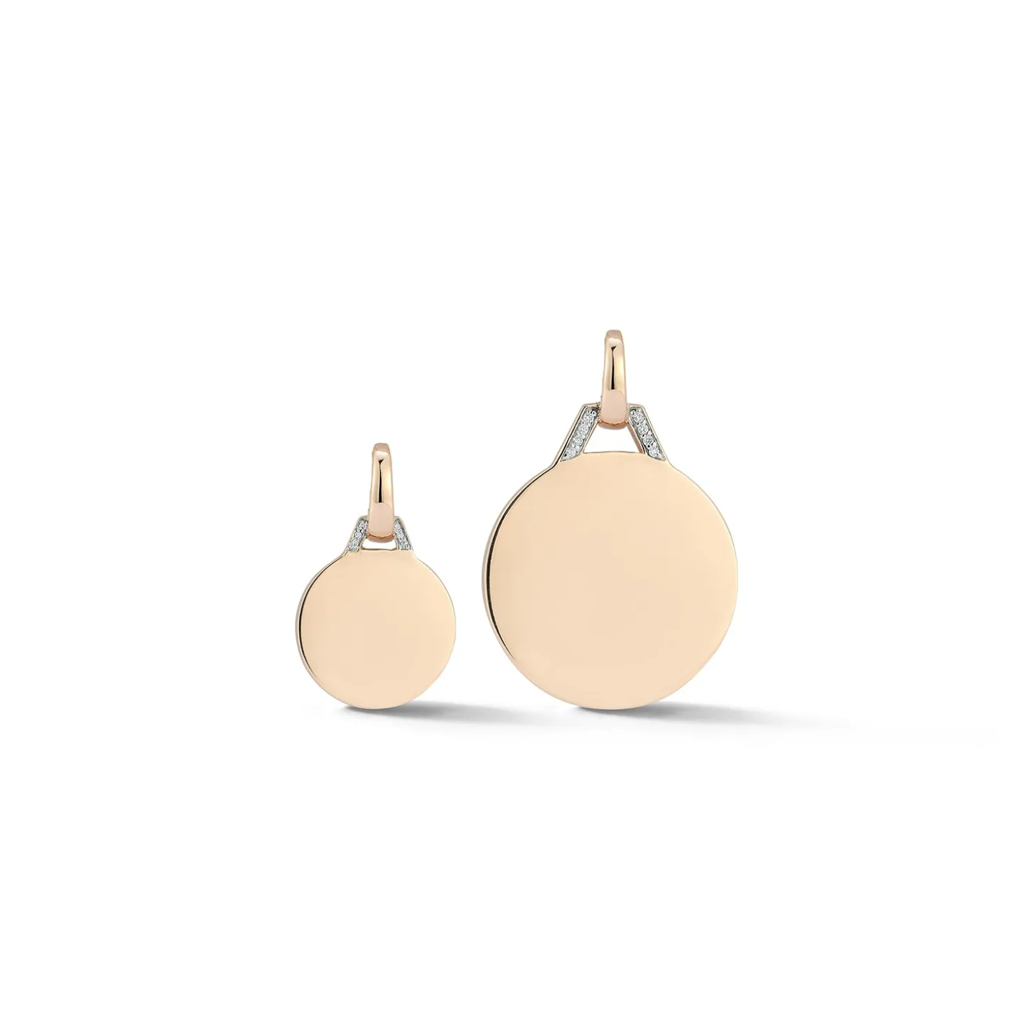 DORA 18K GOLD AND DIAMOND LARGE DISC CHARM