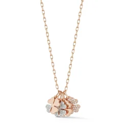 DORA 18K MINI CLOVER WITH ONE DIAMOND LEAF