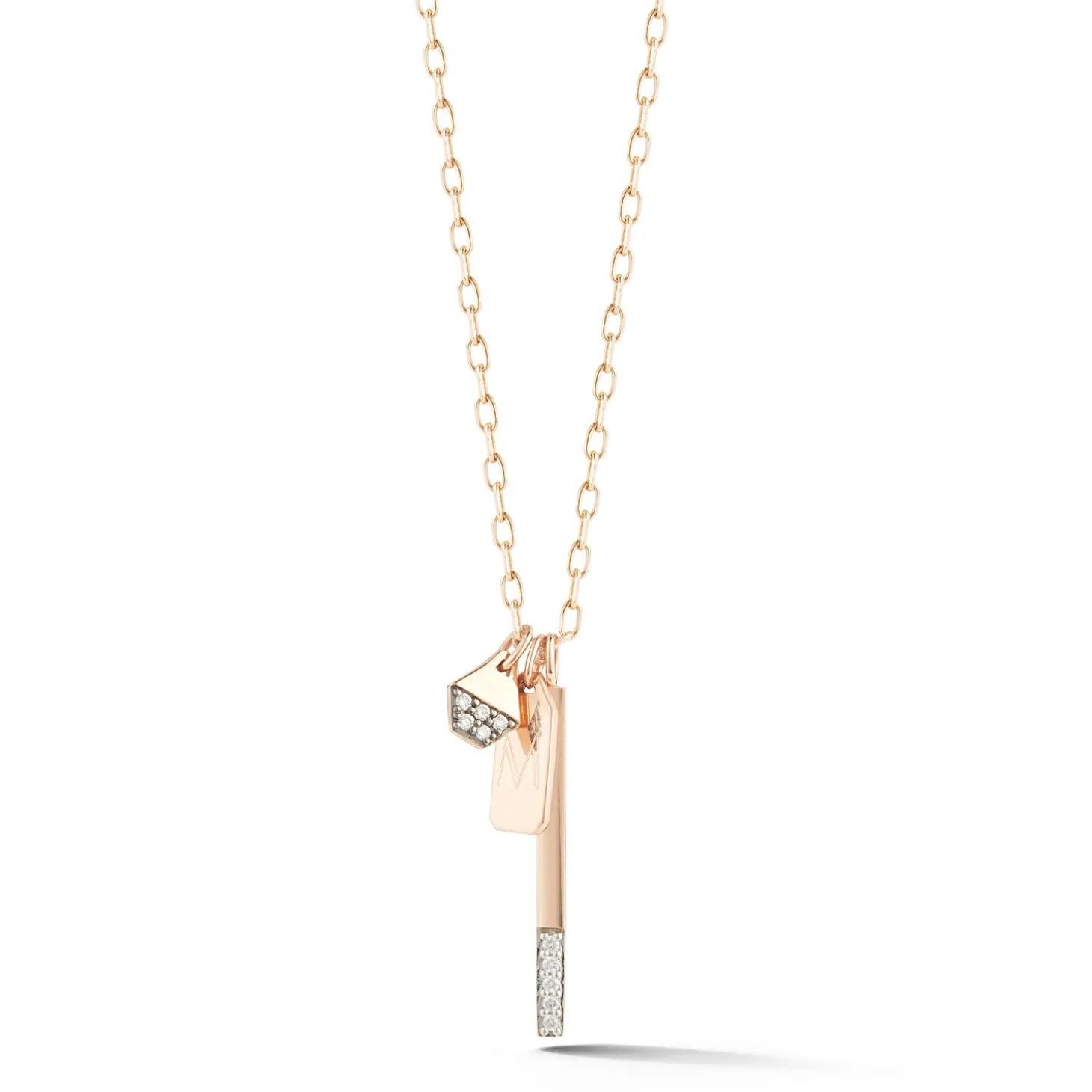DORA 18K MINI DIAMOND BAR CHARM