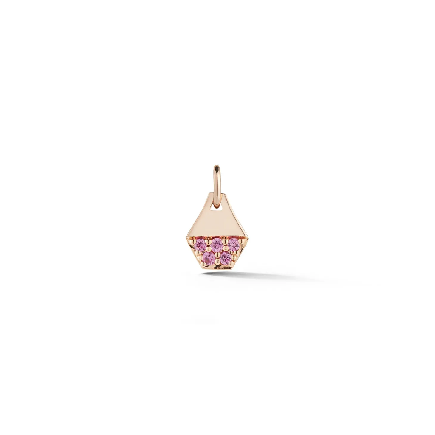 DORA 18K MINI SAPPHIRE HEXAGON CHARM
