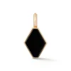 DORA 18K ROSE GOLD AND BLACK SPINEL ORIGAMI PENDANT