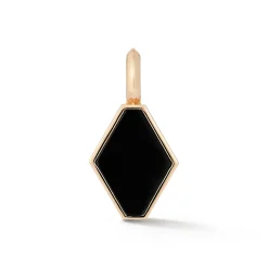 DORA 18K ROSE GOLD AND BLACK SPINEL ORIGAMI PENDANT