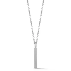GRANT STERLING SILVER HEXAGON BAR PENDANT