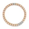 HUXLEY 18K GOLD AND DIAMOND COIL LINK NECKLACE