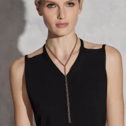 HUXLEY 18K GOLD COIL CHAIN NECKLACE