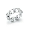 HUXLEY STERLING SILVER COIL LINK RING