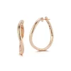 JULIAN 18K GOLD CURVED HOOP EARRINGS