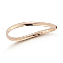 JULIAN 18K GOLD WAVE BANGLE BRACELET