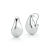 JULIAN STERLING SILVER WIDE WAVE HOOP EARRINGS