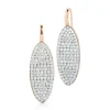 LYTTON 18K DIAMOND OVAL DROP EARRING
