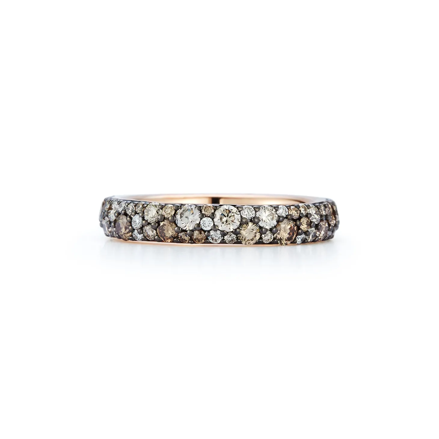 OC X WF 18K GOLD AND CHAMPAGNE DIAMOND BAND RING