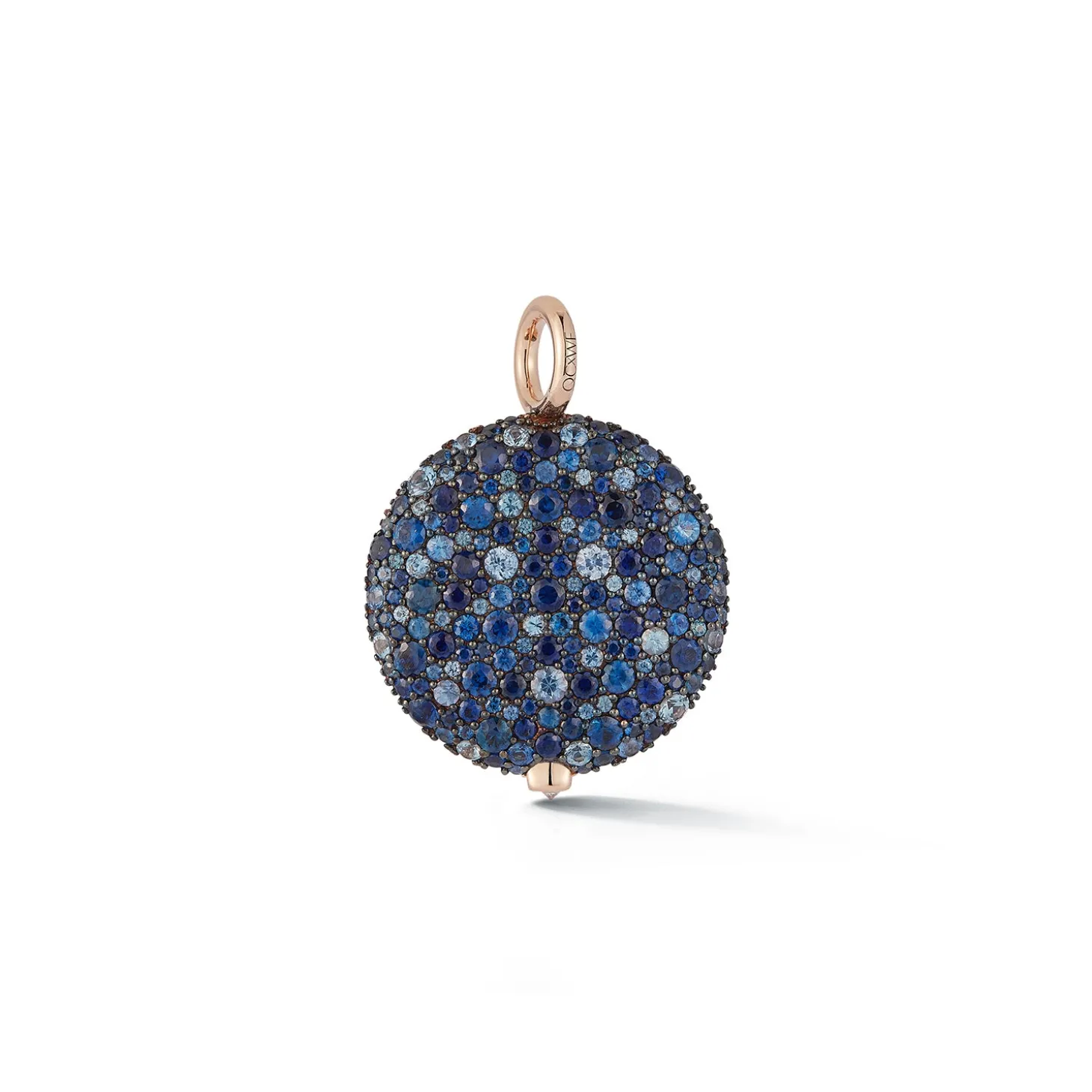 OC X WF 18K LARGE BLUE SAPPHIRE PEBBLE LOCKET