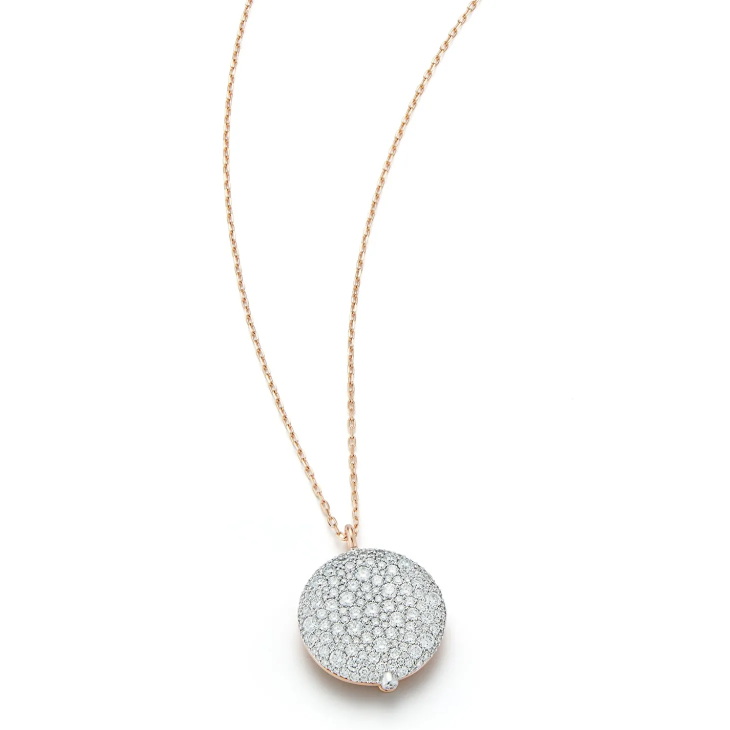 OC X WF 18K LARGE DIAMOND PEBBLE LOCKET