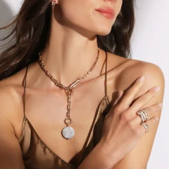 OC X WF 18K LARGE DIAMOND PEBBLE LOCKET