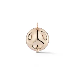 OC X WF 18K LARGE DIAMOND PEBBLE LOCKET