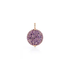 OC X WF 18K MEDIUM AMETHYST PEBBLE LOCKET