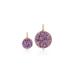 OC X WF 18K MEDIUM AMETHYST PEBBLE LOCKET
