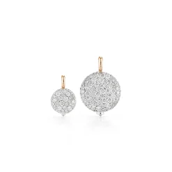 OC X WF 18K MEDIUM WHITE DIAMOND PEBBLE LOCKET