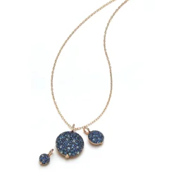 OC X WF 18K SMALL BLUE SAPPHIRE PEBBLE LOCKET
