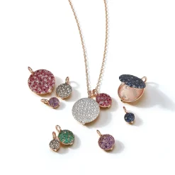 OC X WF 18K SMALL BLUE SAPPHIRE PEBBLE LOCKET