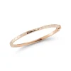 OTTOLINE 18K GOLD AND DIAMOND BAGUETTE HINGED BANGLE