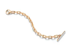 SAXON 18K DIAMOND TOGGLE CHAIN LINK BRACELET