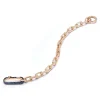 SAXON 18K GOLD CHAIN LINK BRACELET WITH ELONGATED BLUE SAPPHIRE LINK CLASP