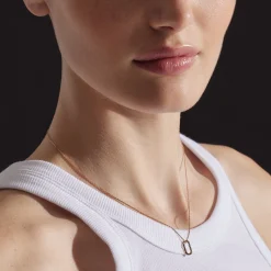 SAXON 18K GOLD MINI SINGLE LINK NECKLACE