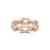SAXON 18K LARGE ALL DIAMOND CHAIN LINK RING