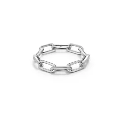 SAXON STERLING SILVER CHAIN LINK RING