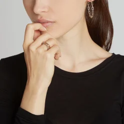 SAXON STERLING SILVER CHAIN LINK RING