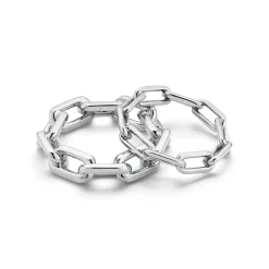 SAXON STERLING SILVER CHAIN LINK RING